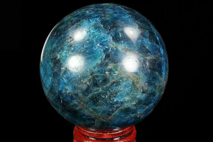 Bright Blue Apatite Sphere - Madagascar #83091
